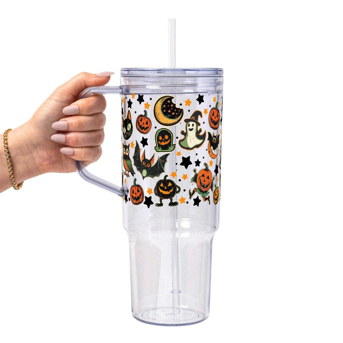Retrocore Halloween Glass Cups | Vintage Spooky Drinkware