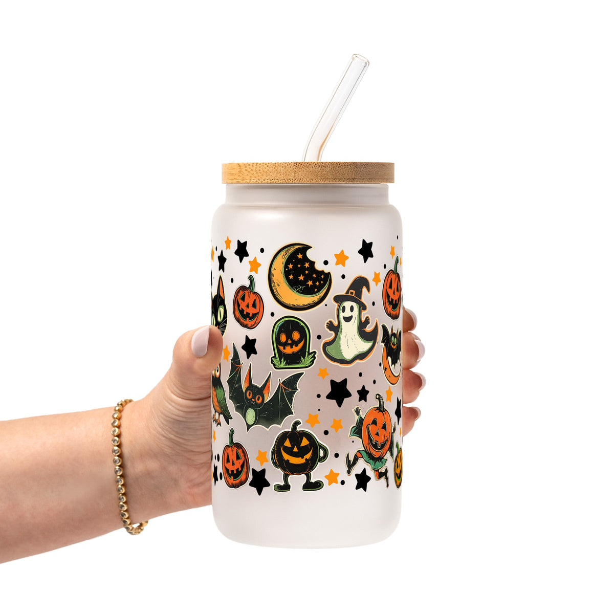 Retrocore Halloween Glass Cups | Vintage Spooky Drinkware