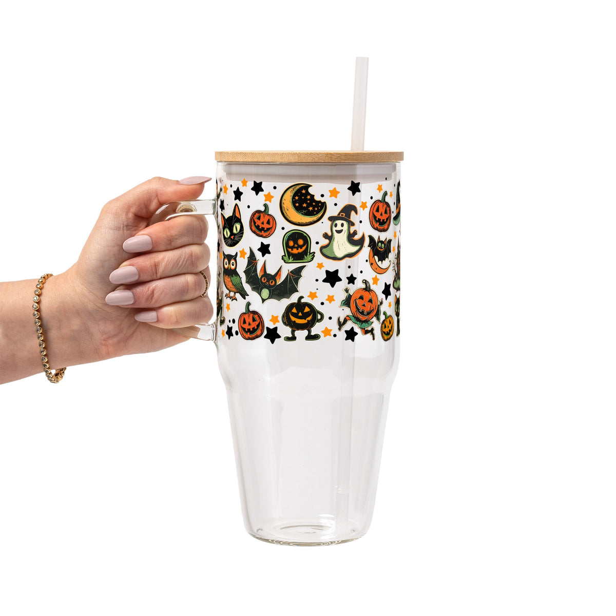 Retrocore Halloween Glass Cups | Vintage Spooky Drinkware