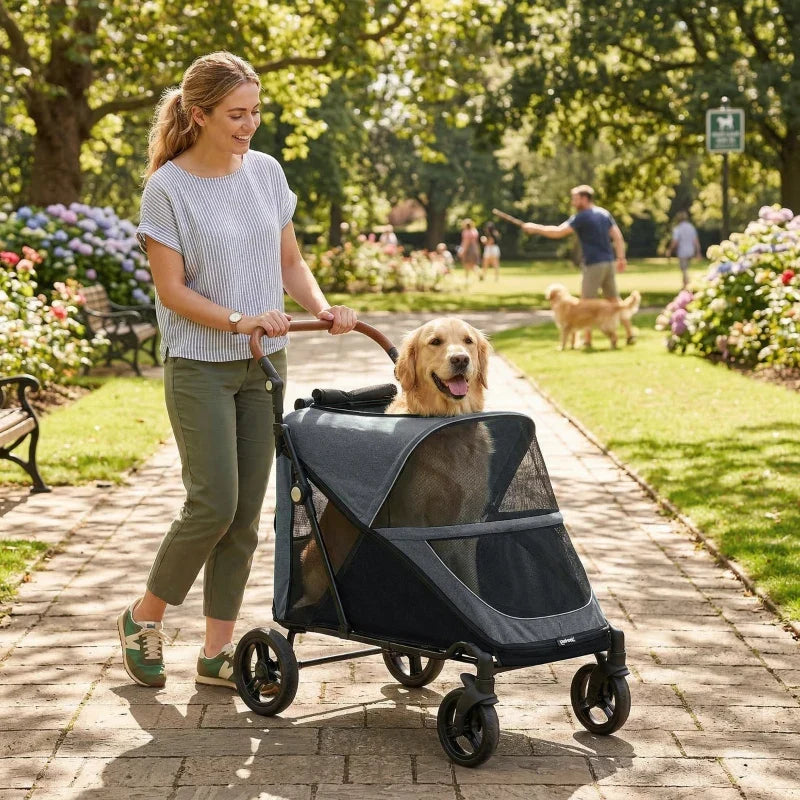 All-Terrain Large Dog Stroller — Up to 66 lbs