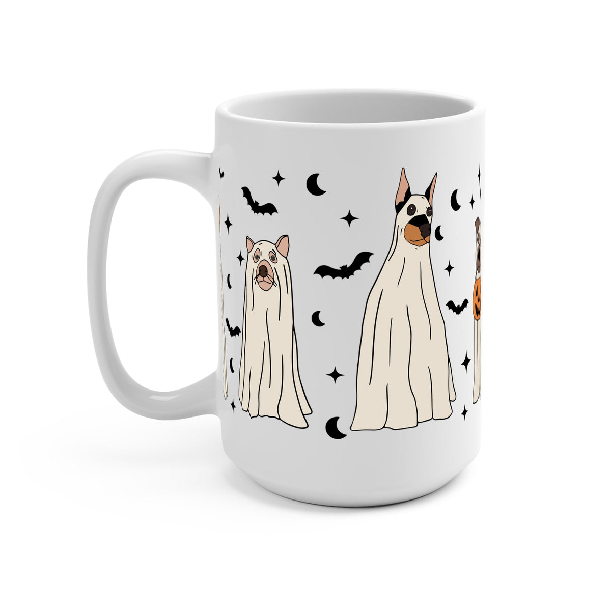 Ghost Dogs Halloween Cups & Mugs