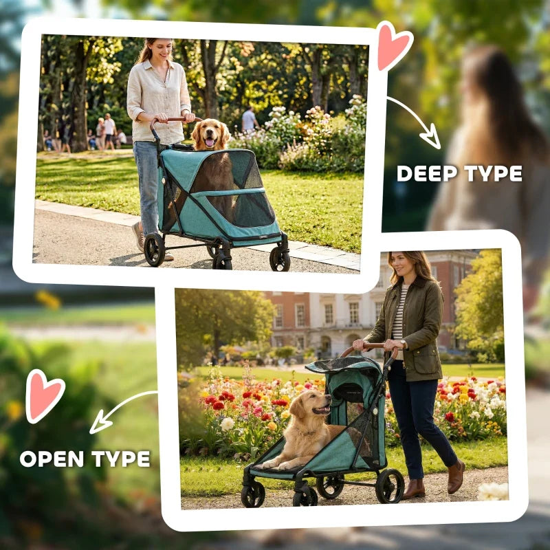All-Terrain Large Dog Stroller — Up to 66 lbs