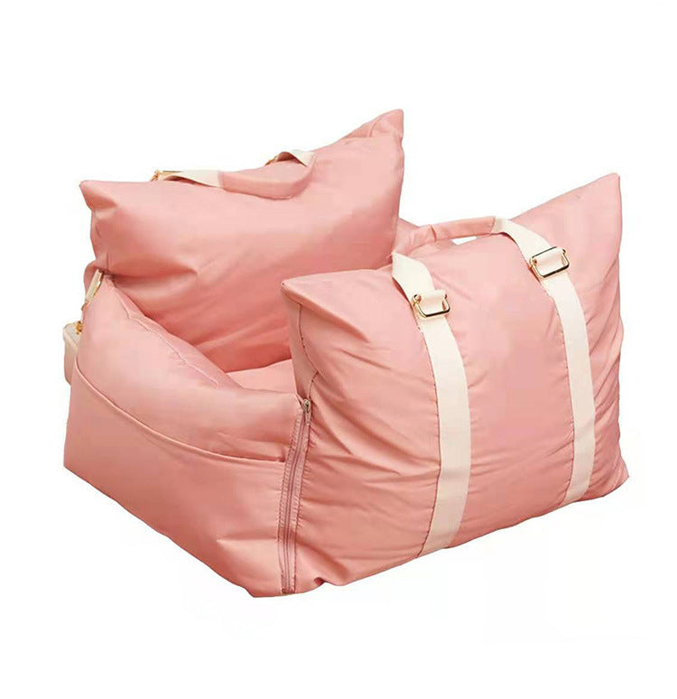 Luxury Portable Car Pet Nest – Removable & Washable Travel Bed