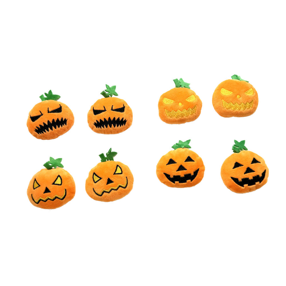 Halloween Pumpkin Cat Toy | Spooky Plush Toy for Cats | Interactive Halloween Pet Toy
