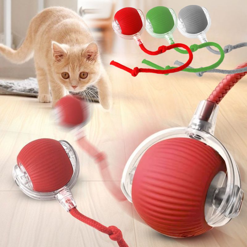 Smart Interactive Cat Ball Toy | Auto-Rolling, Obstacle-Avoiding & USB Rechargeable | 3 Speed Modes