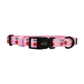 Mon Cherry Fruits Pink Adjustable Dog Collar