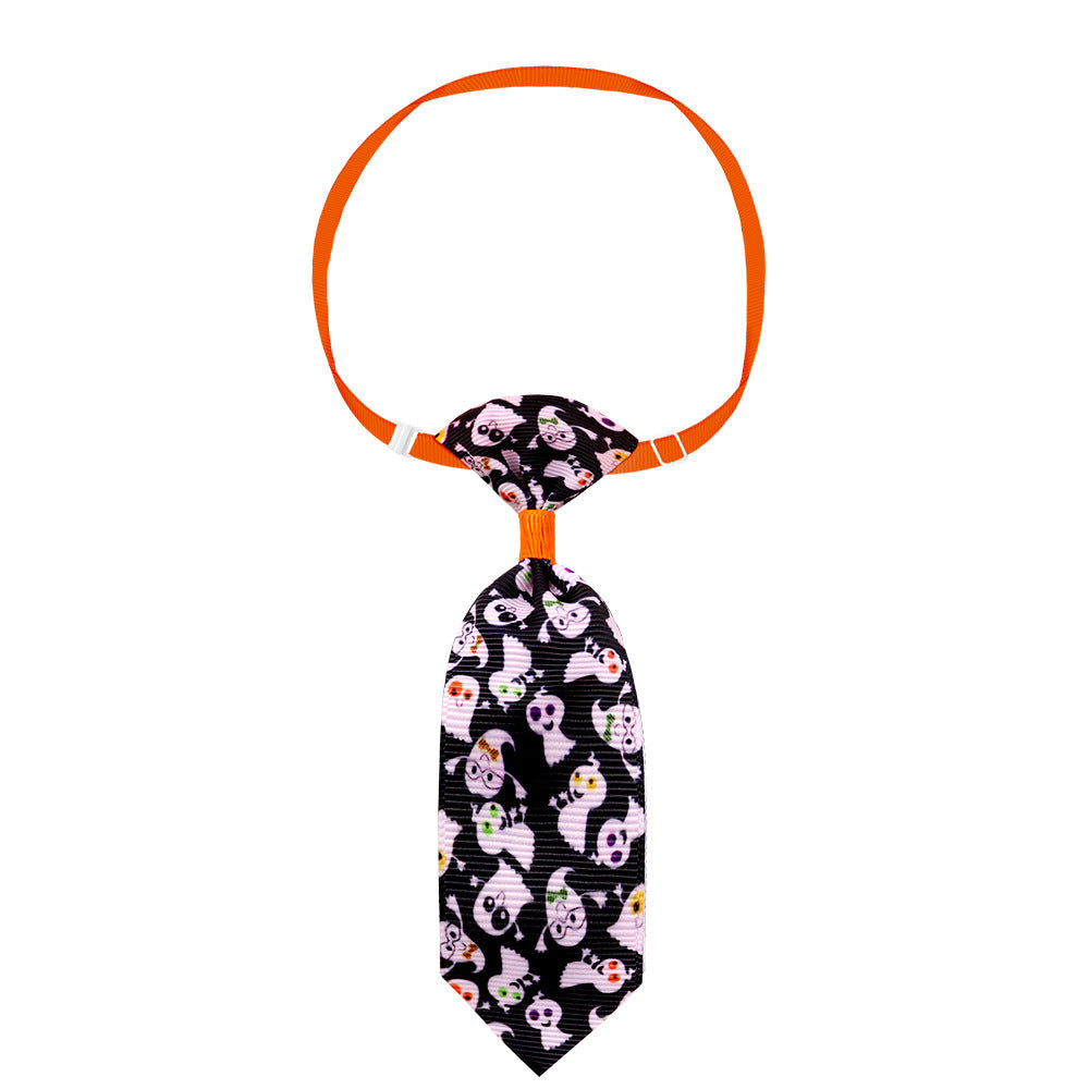 Halloween Adjustable Pet Necktie — 10 Spooky Designs