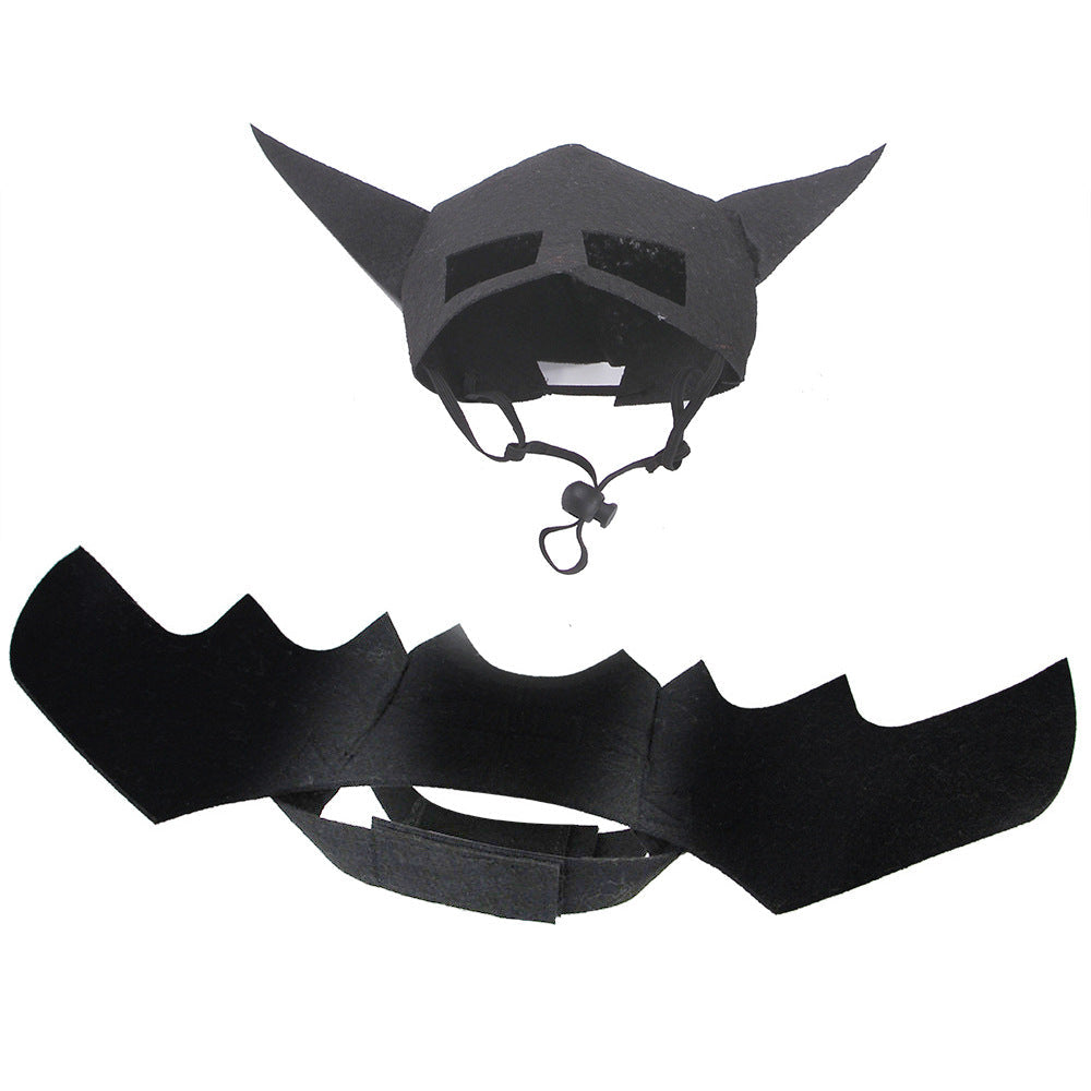 Halloween Bat Wings & Mask Costume Set for Pets