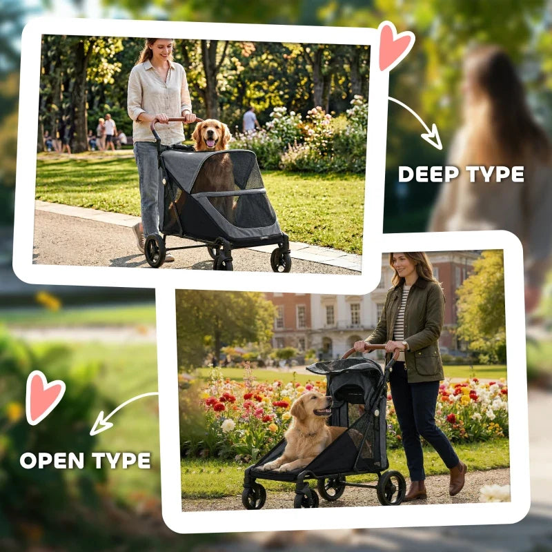 All-Terrain Large Dog Stroller — Up to 66 lbs