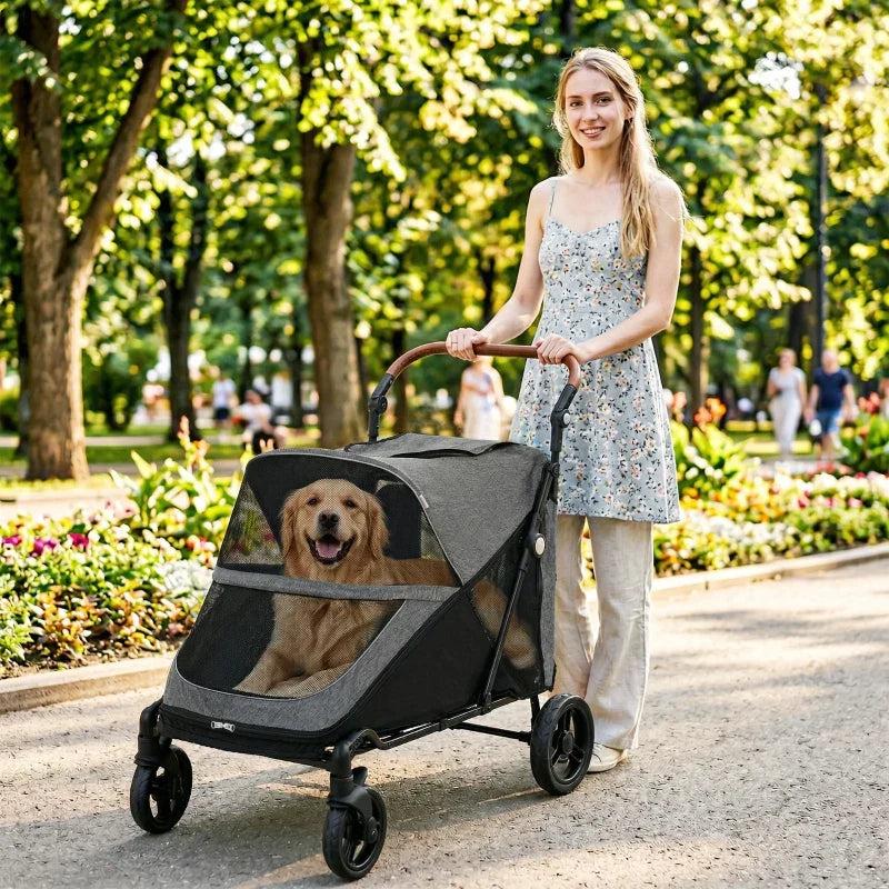 All-Terrain Large Dog Stroller — Up to 66 lbs