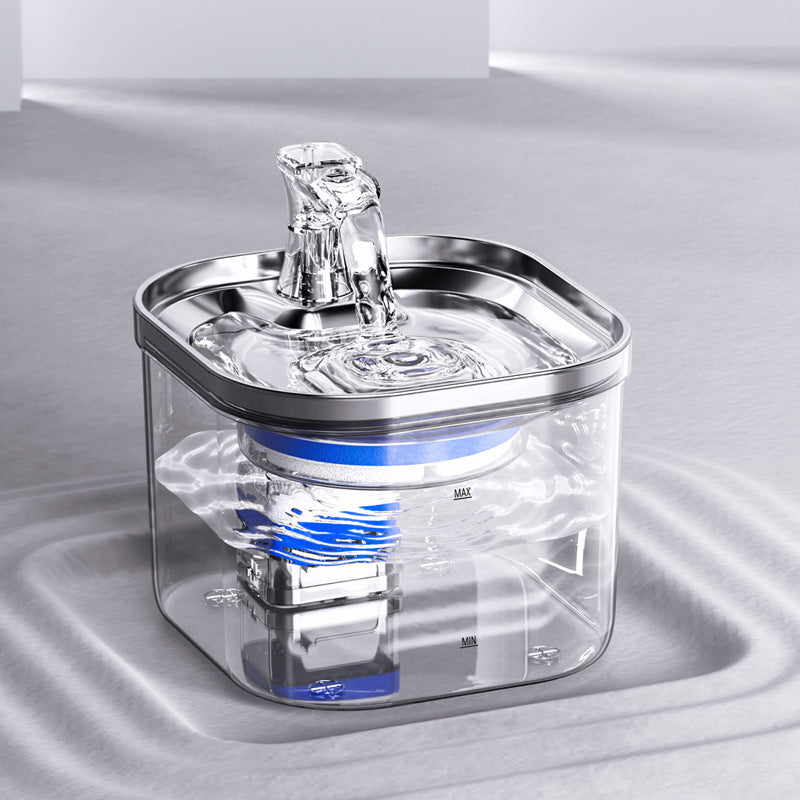 Stainless Steel Pet Water Fountain | Auto-Circulating | Dogs & Cats