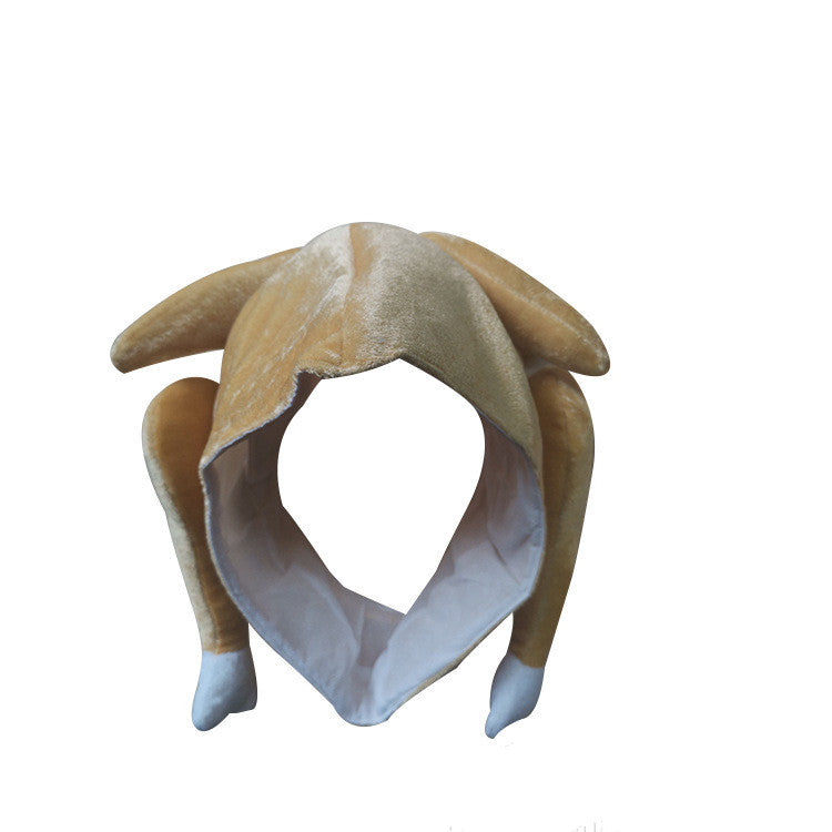 Plush Turkey Hat | Thanksgiving Costume Accessory for Pets & People