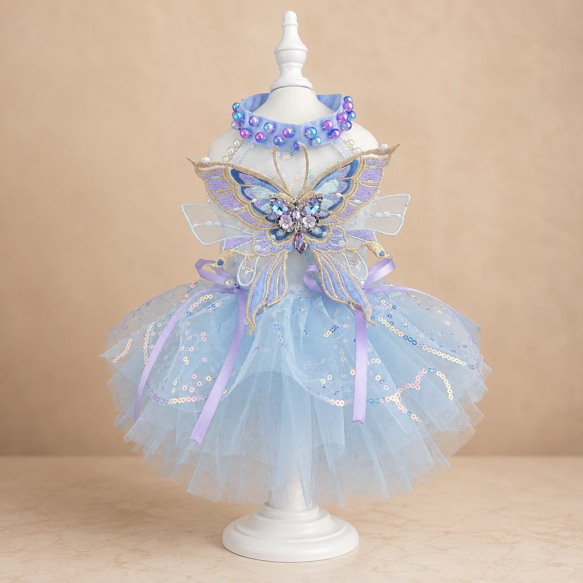 Flauntly Paws Butterfly Tulle Dress for Dogs & Cats