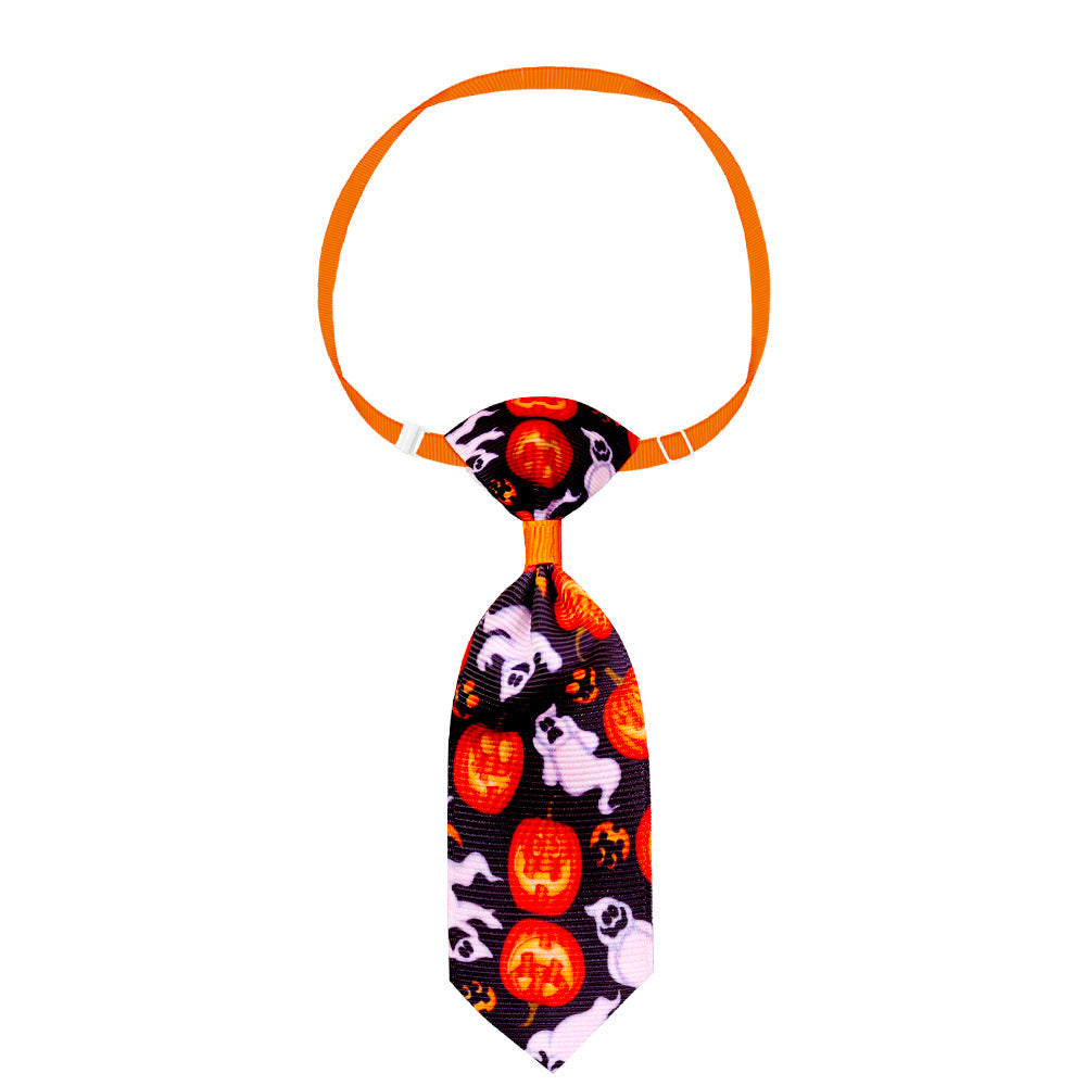 Halloween Adjustable Pet Necktie — 10 Spooky Designs