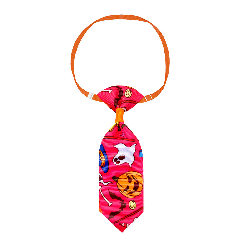 Halloween Adjustable Pet Necktie — 10 Spooky Designs