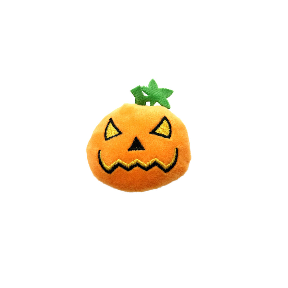 Halloween Pumpkin Cat Toy | Spooky Plush Toy for Cats | Interactive Halloween Pet Toy