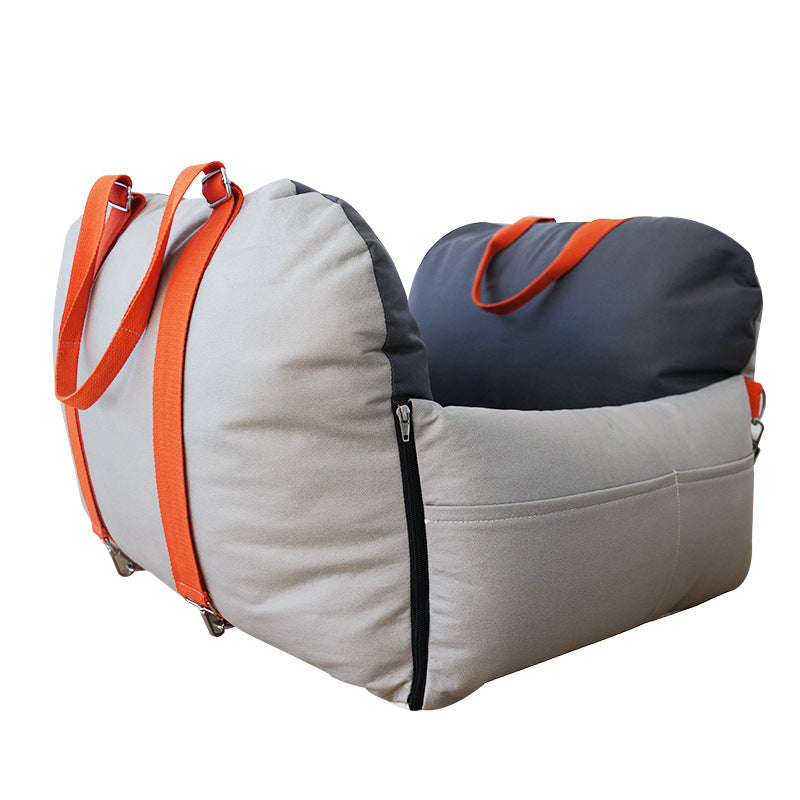 Waterproof Faux Leather Pet Handbag & Travel Safety Seat | 63x48x45cm