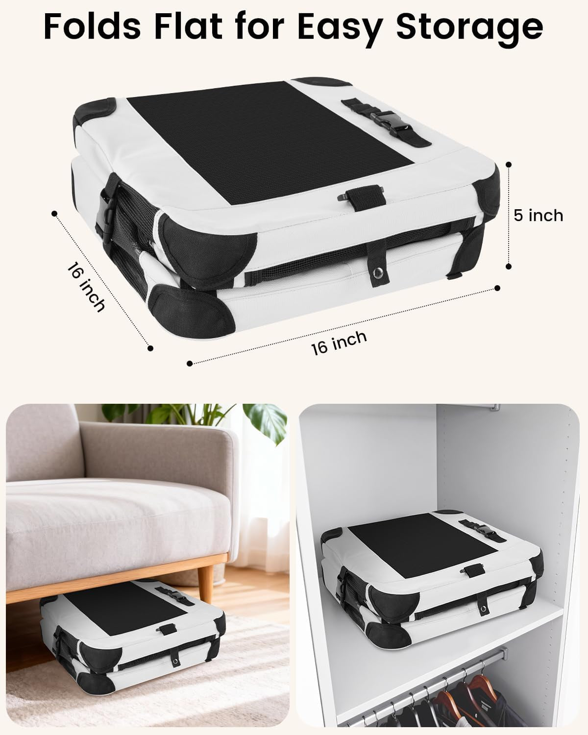 Luxury Soft-Sided Cat Carrier for Two | Removable Divider | Up to 55 lbs