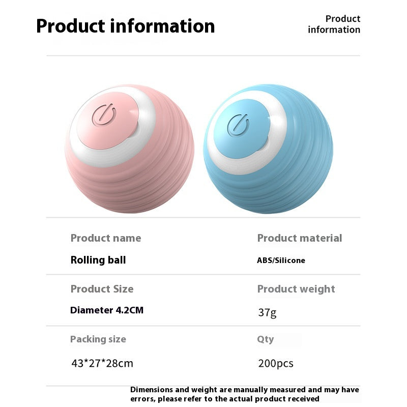 Smart Interactive Pet Toy Ball | Electronic Auto-Rolling & Jumping Ball | USB Rechargeable | Dogs & Cats