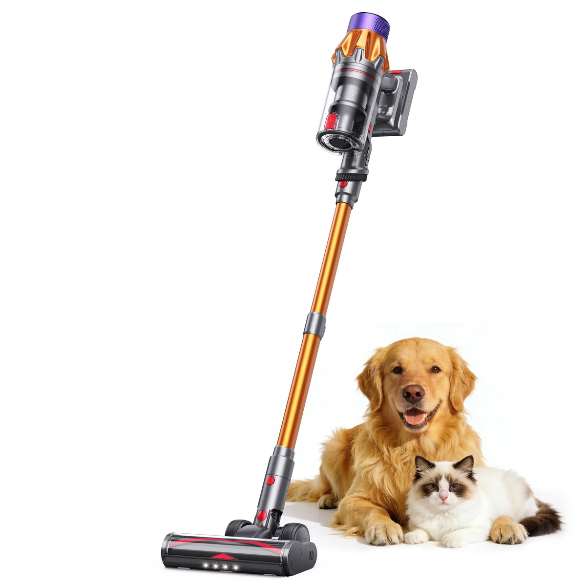 Honiture X7 Pet Cordless Vacuum — 45 KPA Suction + Pet Grooming Tool