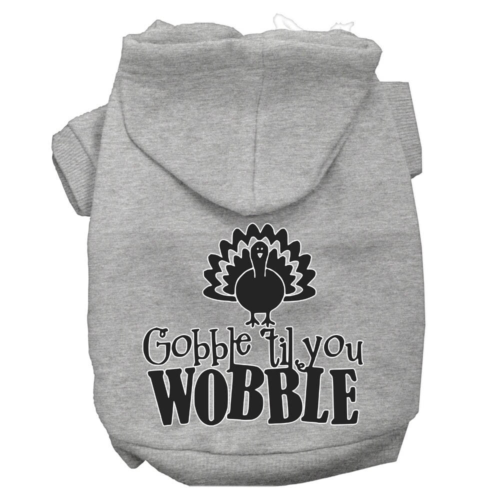 "Gobble 'Til You Wobble" Thanksgiving Pet Hoodie | Dogs & Cats