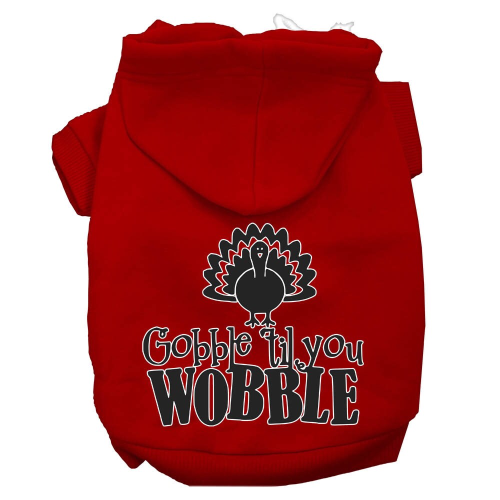 "Gobble 'Til You Wobble" Thanksgiving Pet Hoodie | Dogs & Cats