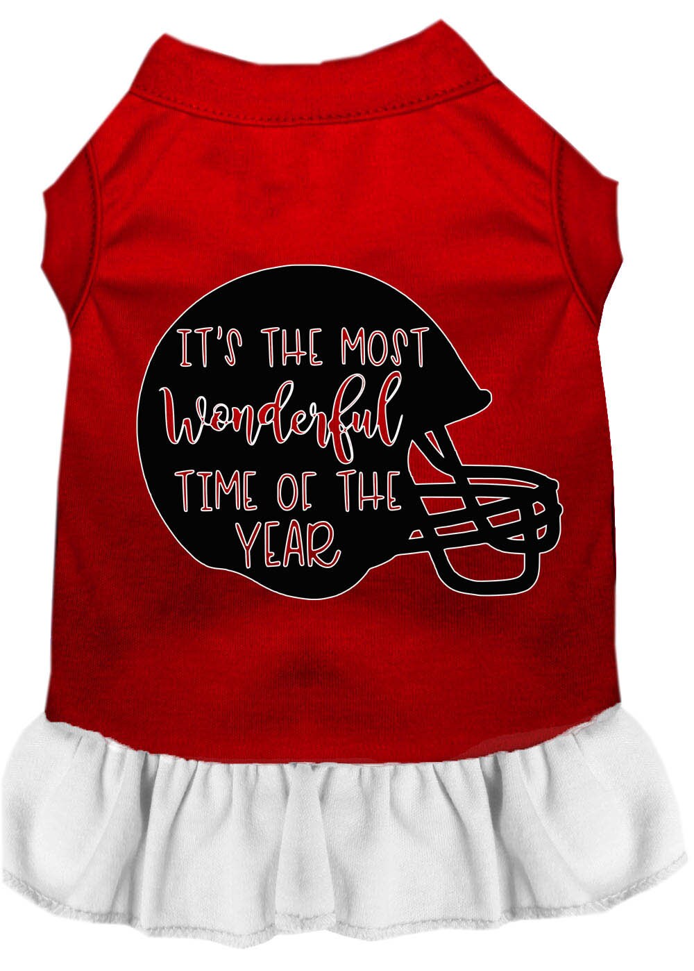 Most Wonderful Time of the Year Football Pet Dress