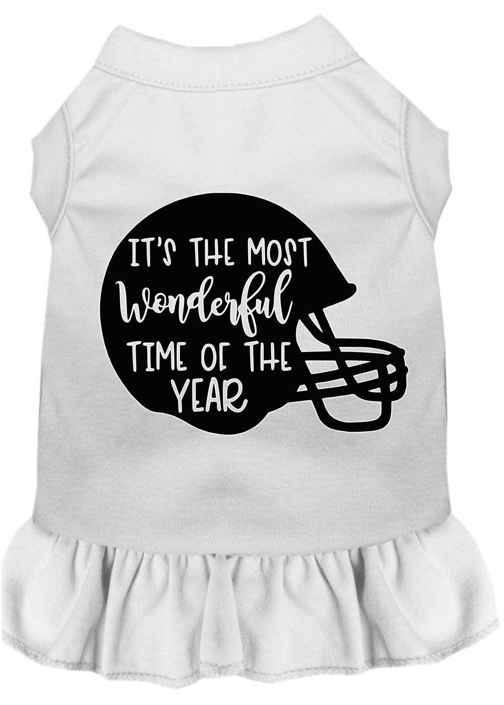 Most Wonderful Time of the Year Football Pet Dress