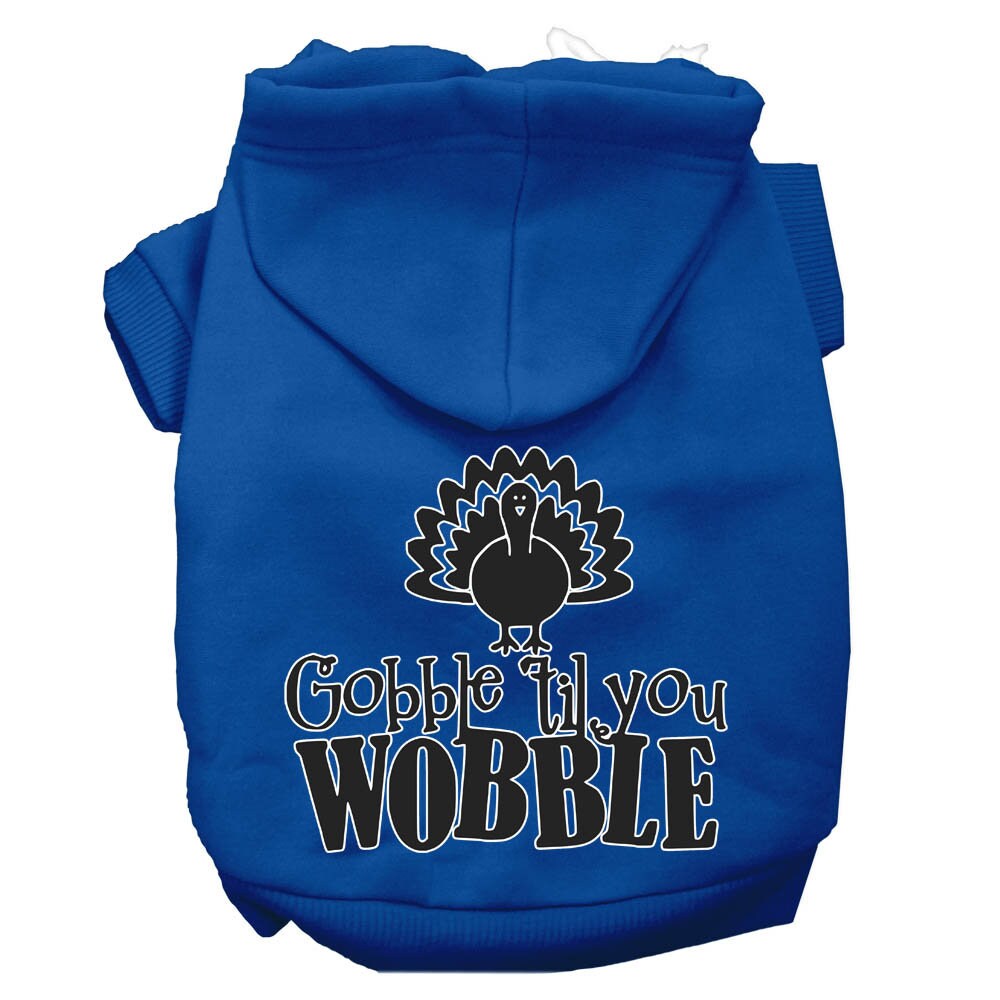 "Gobble 'Til You Wobble" Thanksgiving Pet Hoodie | Dogs & Cats