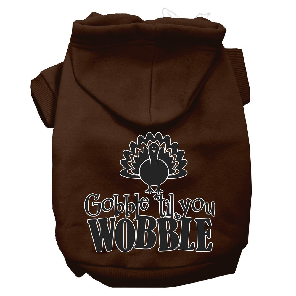 "Gobble 'Til You Wobble" Thanksgiving Pet Hoodie | Dogs & Cats