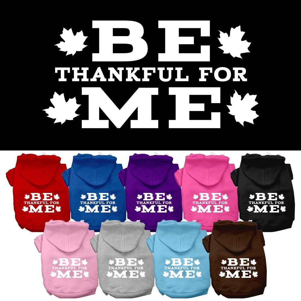 "Be Thankful for Me" Thanksgiving Pet Hoodie — Dogs & Cats