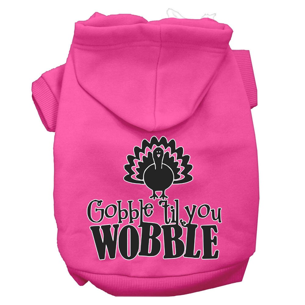 "Gobble 'Til You Wobble" Thanksgiving Pet Hoodie | Dogs & Cats