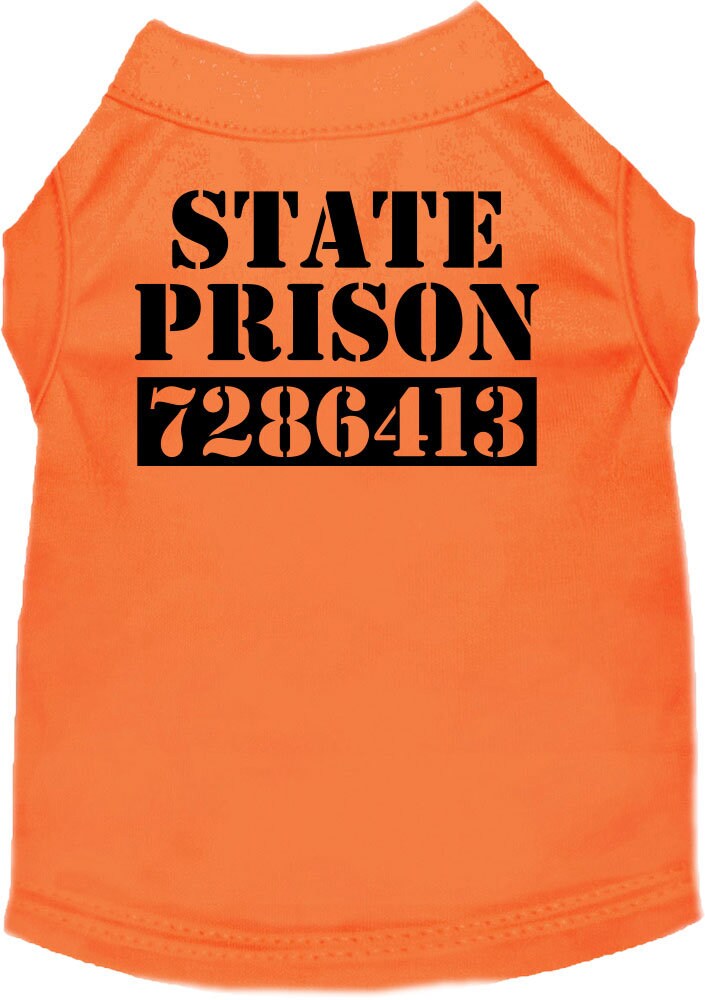 Halloween Inmate Costume Pet Shirt