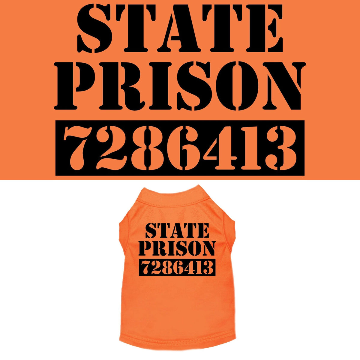 Halloween Inmate Costume Pet Shirt