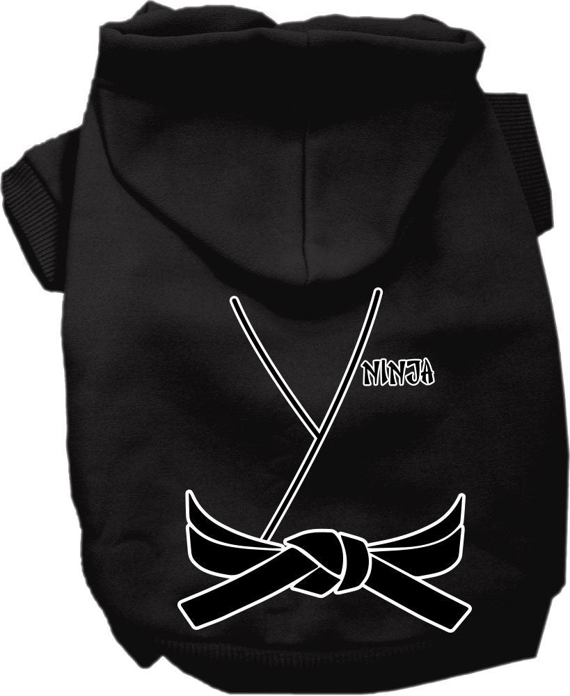 Ninja Costume Pet Hoodie for Dogs & Cats — Black or Cream