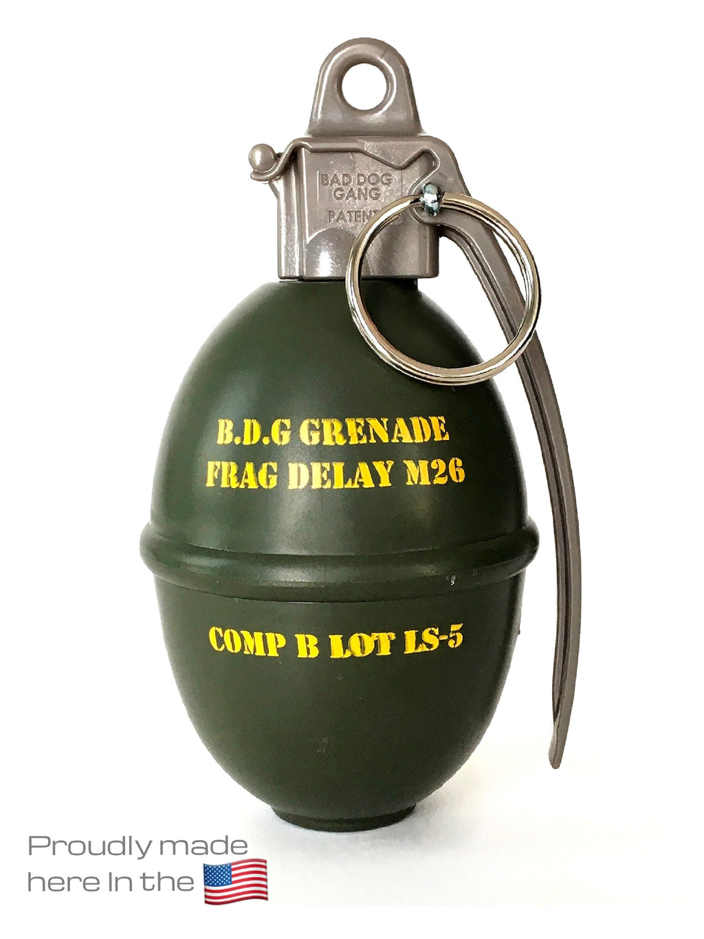 The Flauntly Paws Grenade Waste Bag Dispenser — Full-Scale Novelty Poop Bag Holder for Dogs