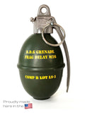 The Flauntly Paws Grenade Waste Bag Dispenser — Full-Scale Novelty Poop Bag Holder for Dogs