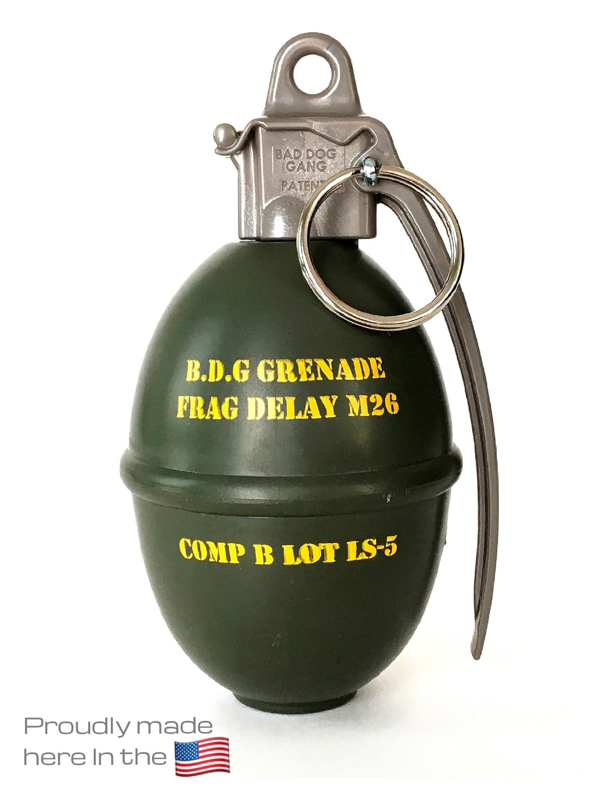 The Flauntly Paws Grenade Waste Bag Dispenser — Full-Scale Novelty Poop Bag Holder for Dogs