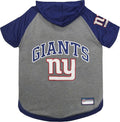 NFL New York Giants Dog Hoodie Tee — Officially Licensed Pet Sweatshirt (S–L)