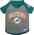 NFL Miami Dolphins Dog Hoodie Tee — Officially Licensed Pet Sweatshirt (XS–L)