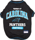 NFL Carolina Panthers Dog T-Shirt — Officially Licensed Pet Tee (XS–XL)