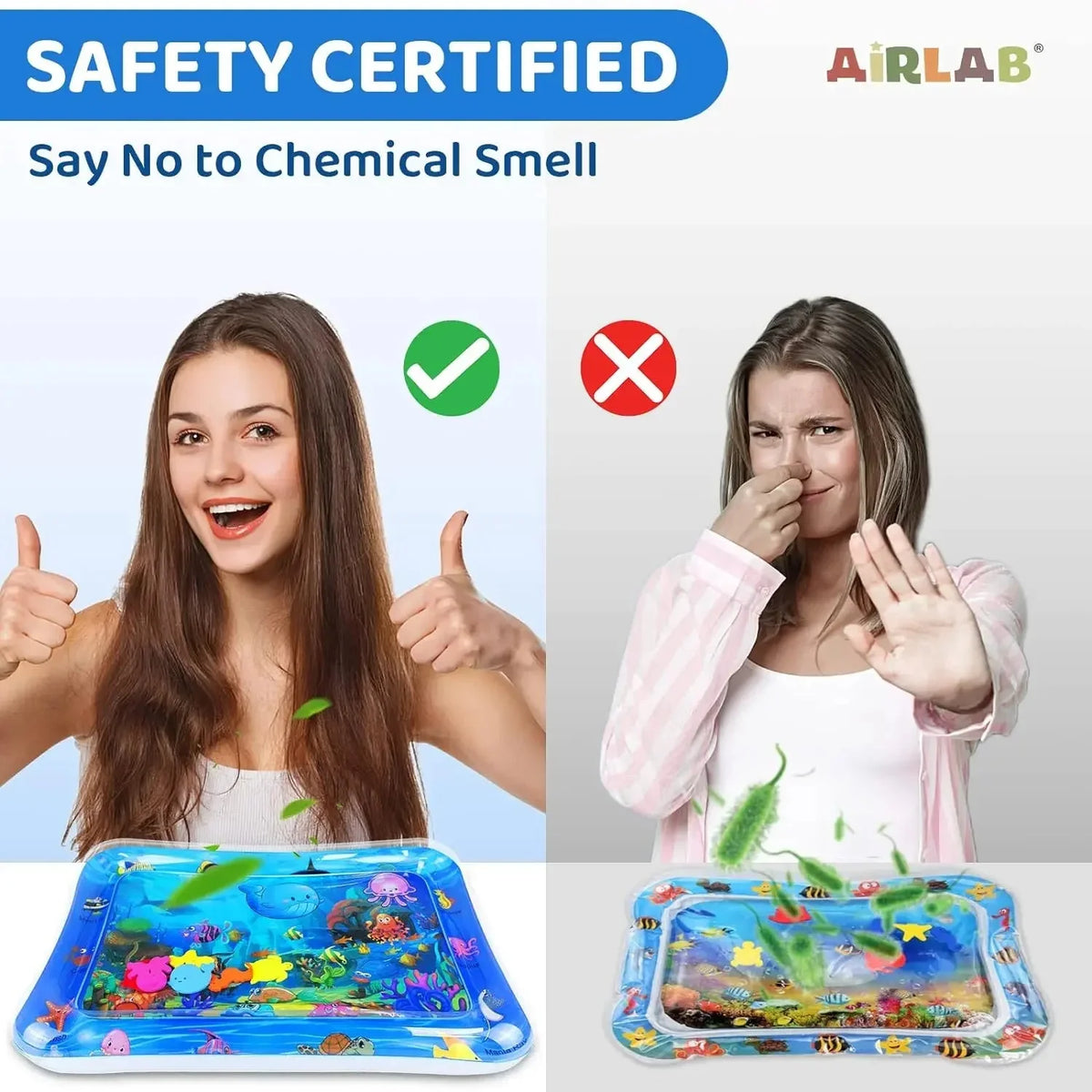 Inflatable Water Sensory Play Mat | Ocean Theme Pet Enrichment Toy