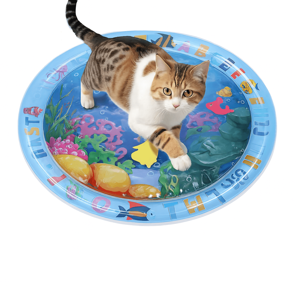 Inflatable Water Sensory Play Mat | Ocean Theme Pet Enrichment Toy