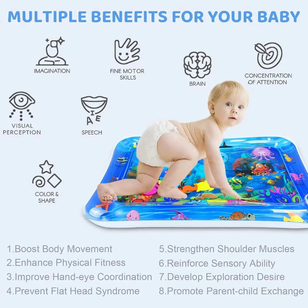 Inflatable Water Sensory Play Mat | Ocean Theme Pet Enrichment Toy