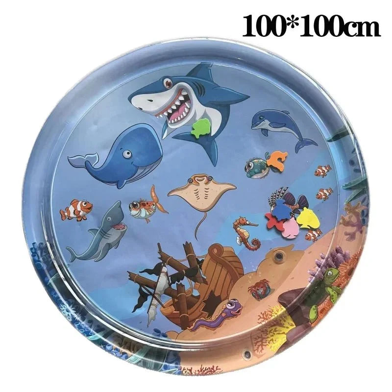 Inflatable Water Sensory Play Mat | Ocean Theme Pet Enrichment Toy