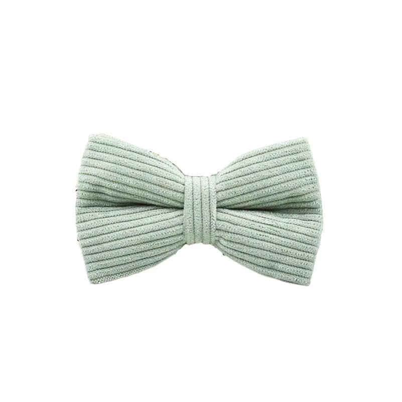 Sage Corduroy Dog Matching Set | Personalized Collar, Harness, Leash & Bowtie