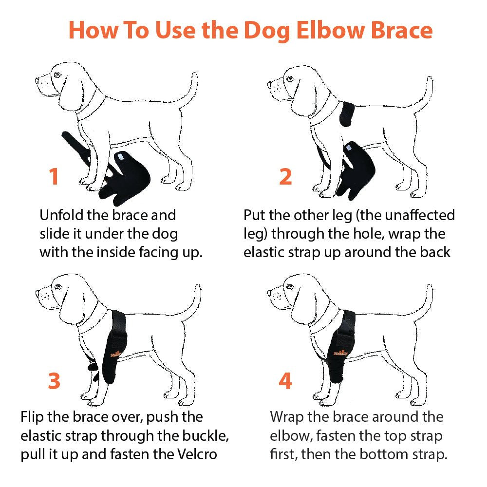 NeoAlly Elbow and Shoulder Brace for Dogs and Cats - Optimal Support for Pet Mobility