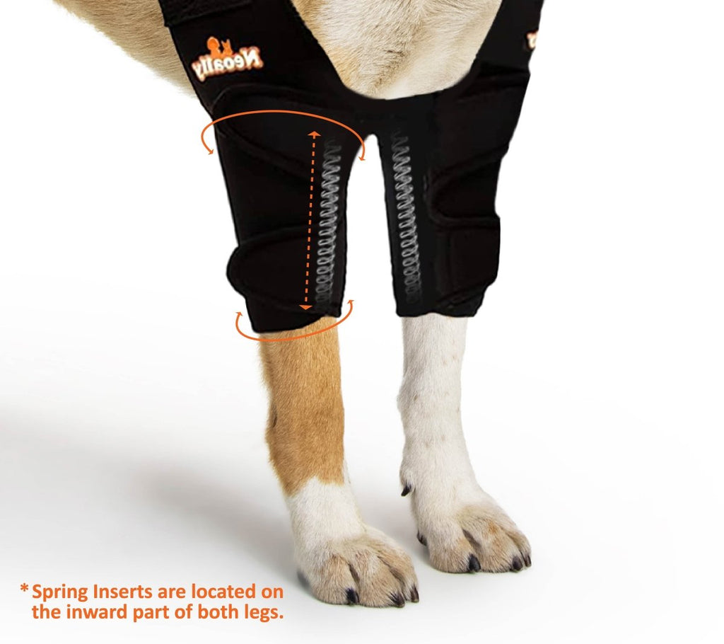 NeoAlly Elbow & Shoulder Brace with Spring Inserts for Dogs & Cats