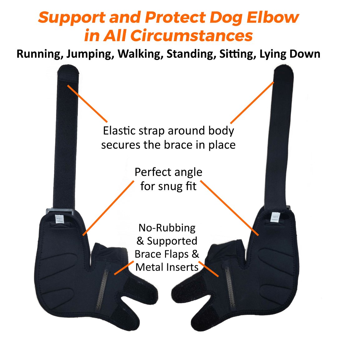 NeoAlly Elbow & Shoulder Brace with Spring Inserts for Dogs & Cats