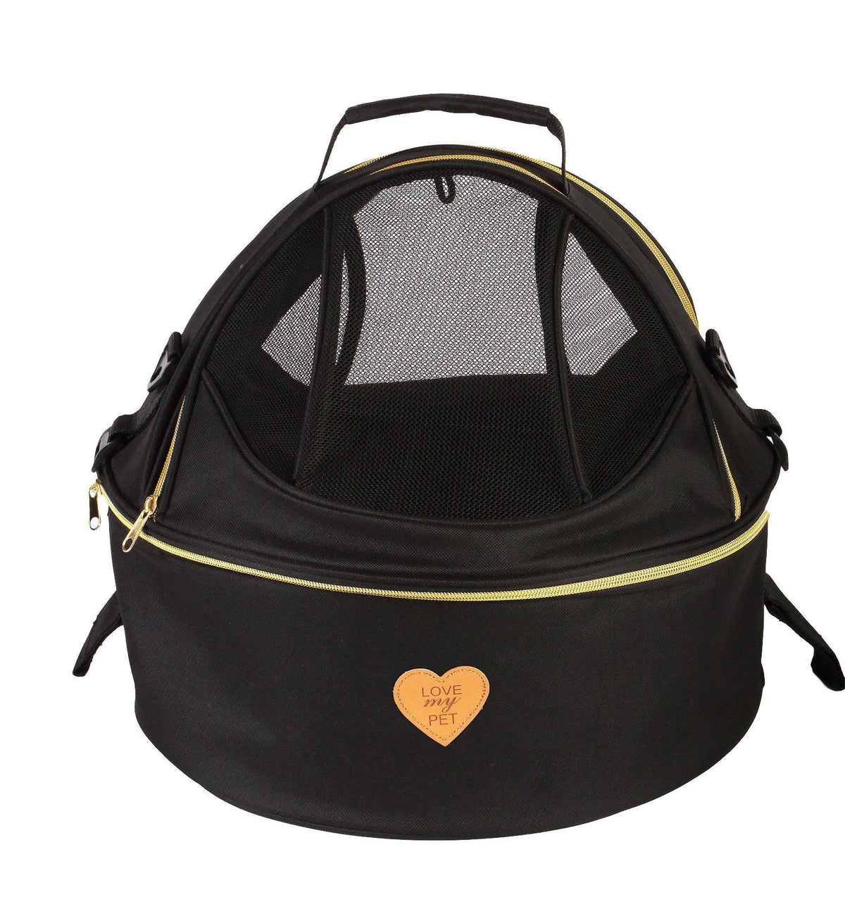 Airline-Approved Panoramic Circular Pet Carrier | 360° Zip | Black, Olive & Navy